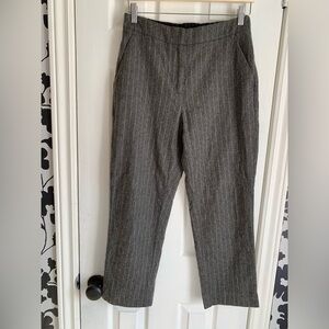 J. Crew Gray Pinstripe wool Dress Pants blokecore preppy workwear